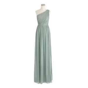 J CREW LONG DUSTY SHALE KYLIE BRIDESMAID DRESS
